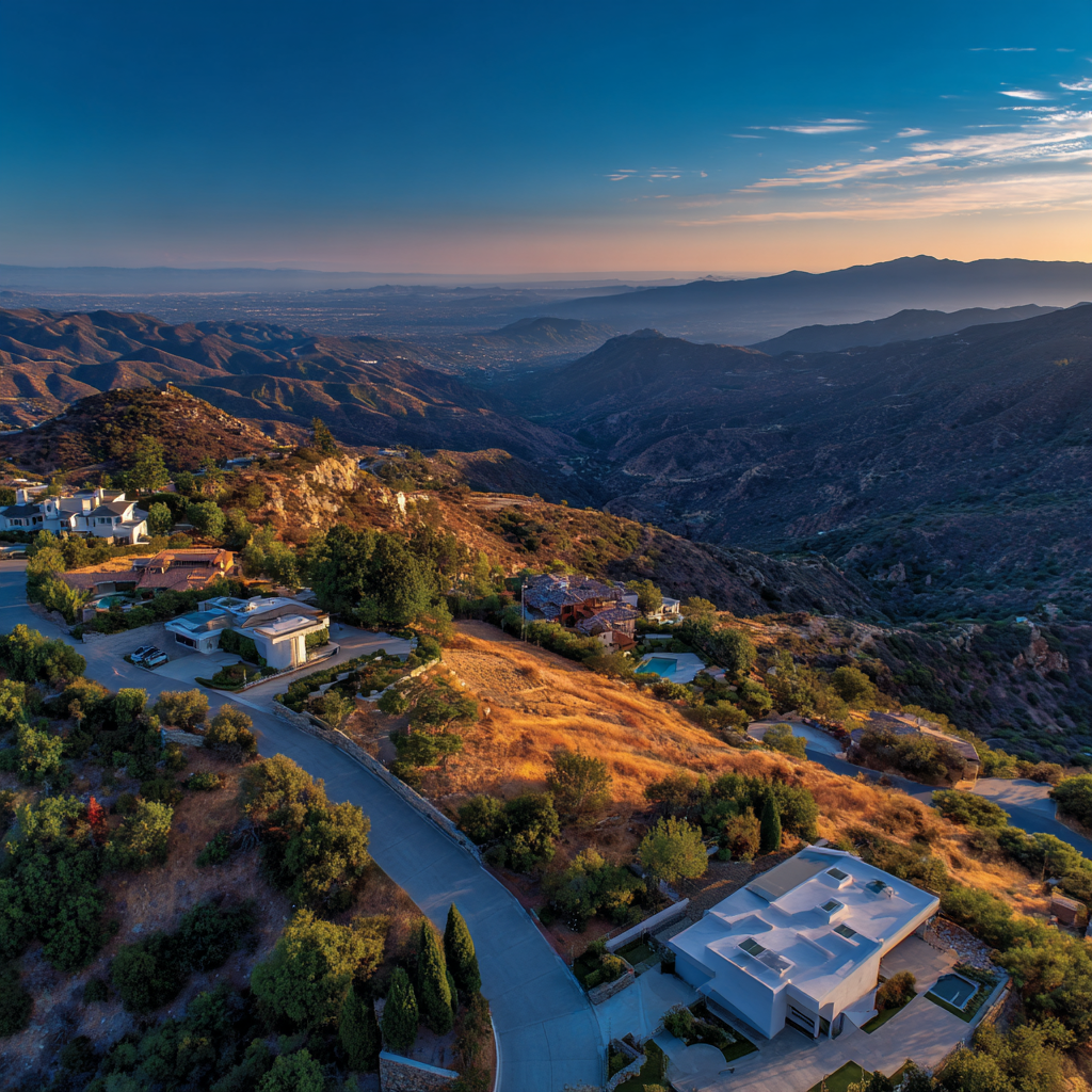 Luxury treatment facility aerial view